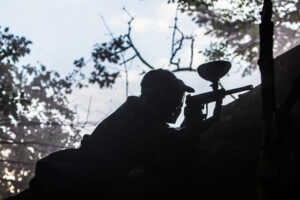 Paintball silhouette